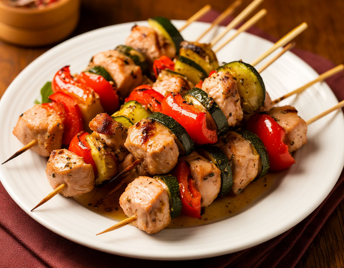 Мини-шашлычки из индейки с овощами: легкий и вкусный рецепт для лета