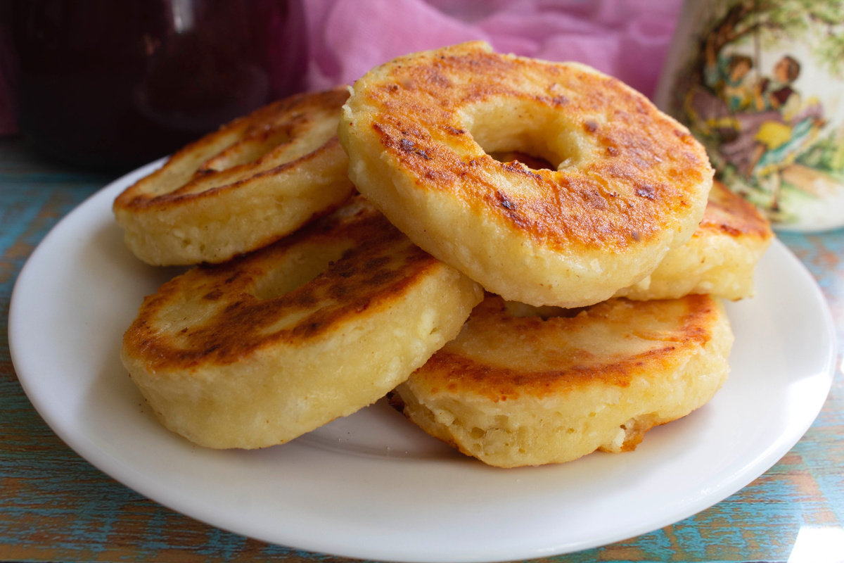 Нежные творожные кольца к чаю