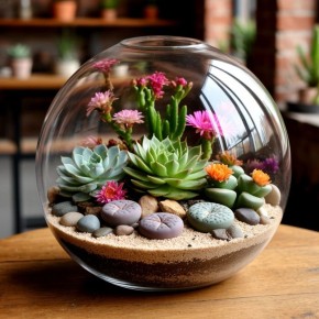 Секреты выживания суккулентов в стеклянных флорариумах