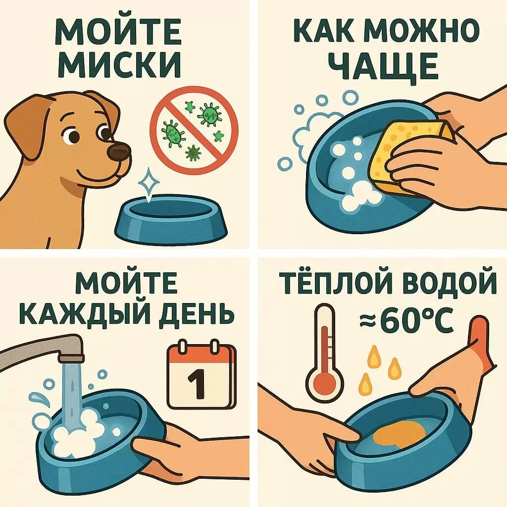 Порядок гигиены для собачьих мисок: как обеспечить здоровье питомца