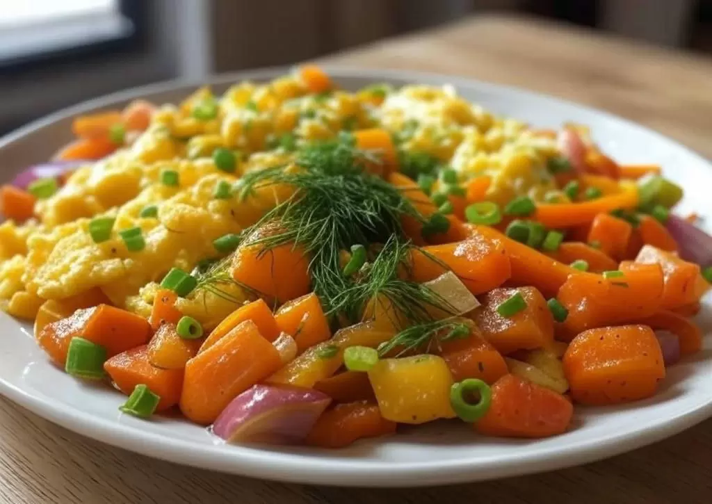 Удивительно простой и бюджетный обед: рис с овощами и яйцами за полчаса