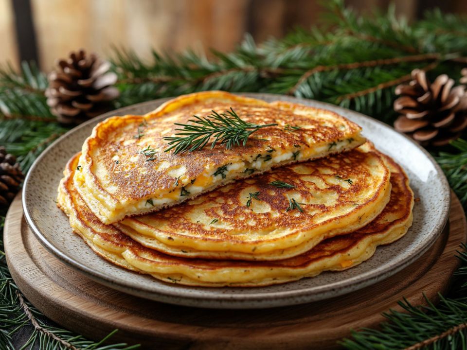 Блинчики с сыром и укропом: уют и вкус за несколько минут