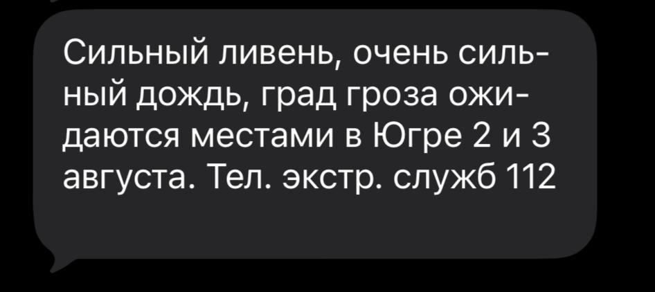 МЧС Югры предупредило жителей региона об ухудшении погоды